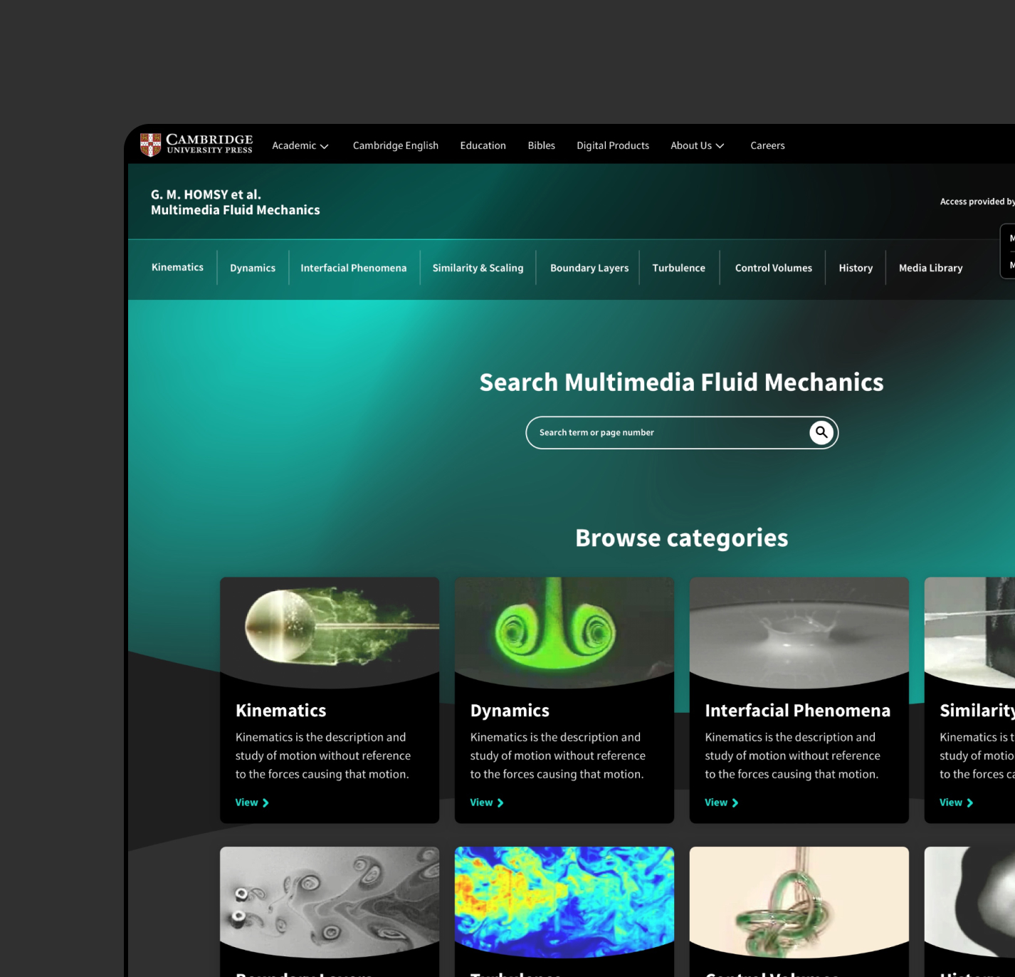 website design screenshot
