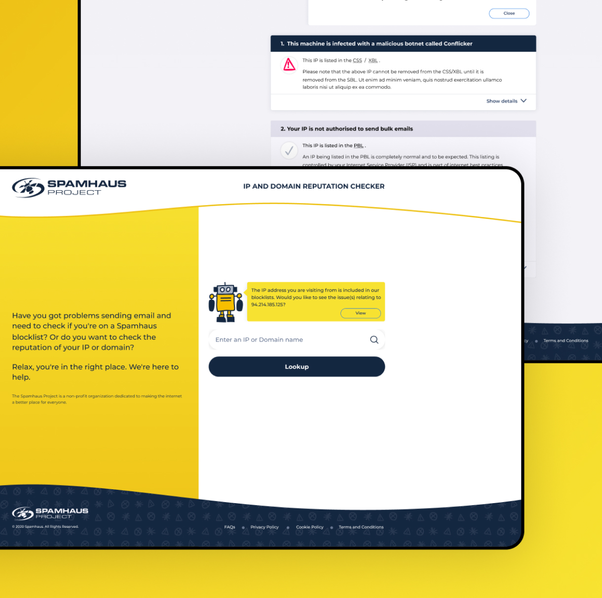 website design screenshot