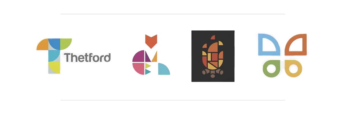 12 group of logos