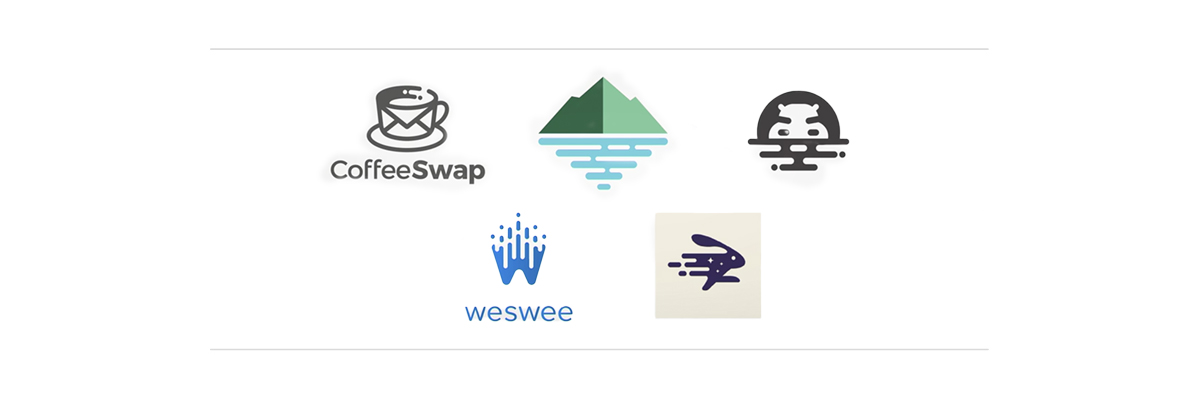 6 group of logos
