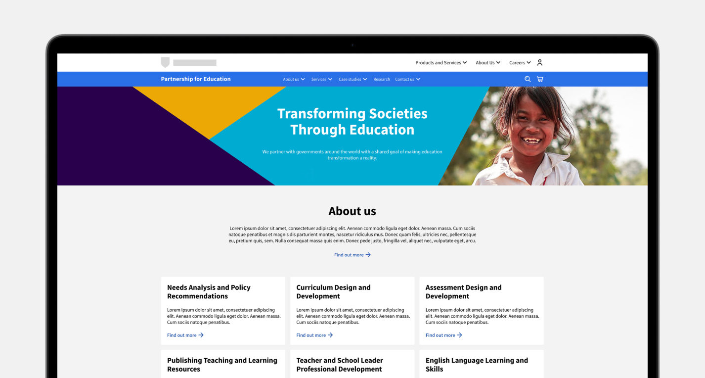 Website desktop screenshot