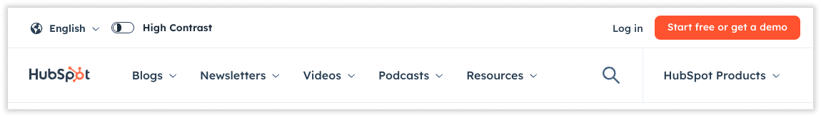 ai-organising-by-format-hubspot-01 Hubspot navigation